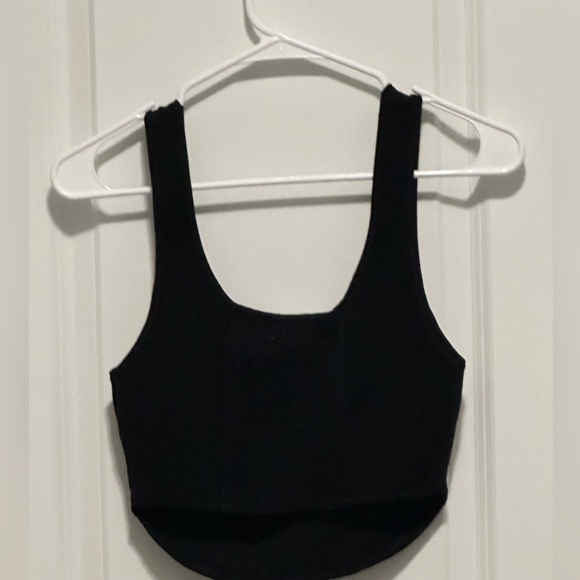 NWT - House of Harlow 1960 - Black Knit Corset Tank Top - Picture 2 of 7